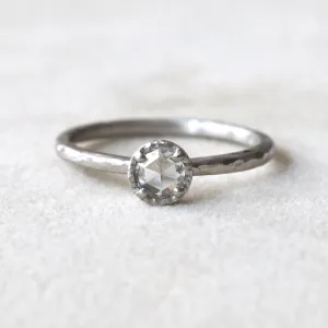 0.21ct colorless diamond ring