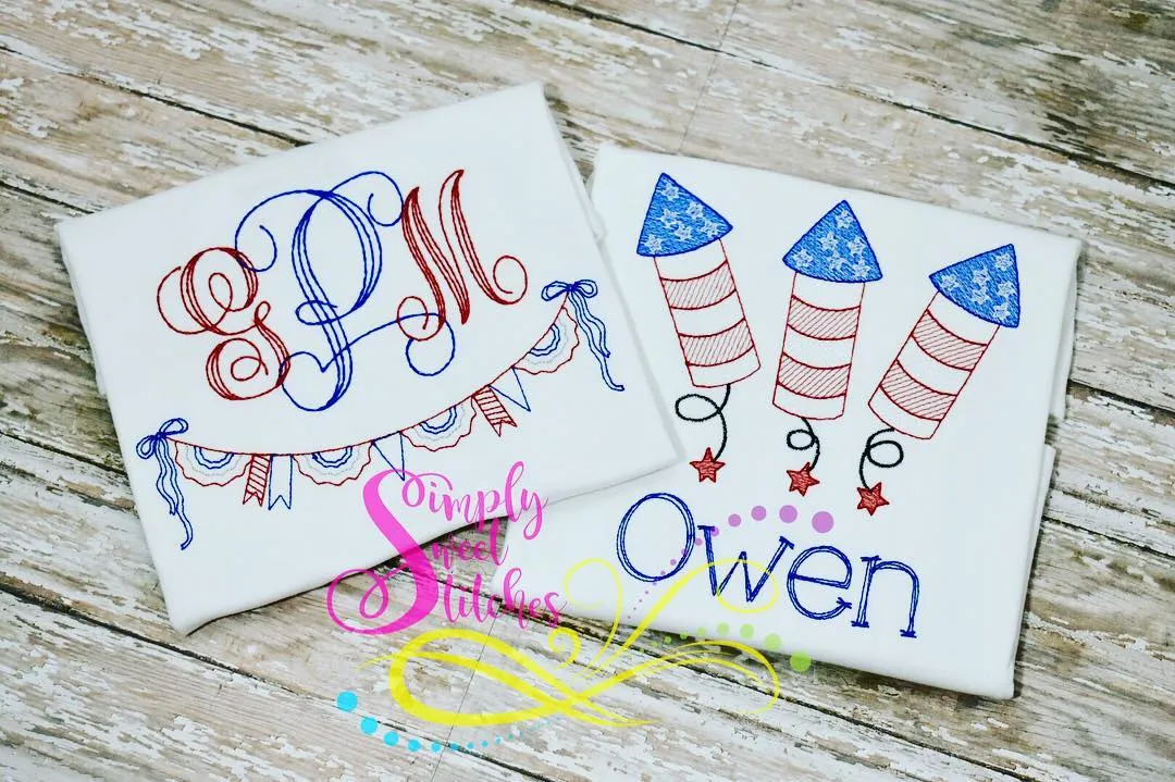 1090 - VINTAGE FIREWORKS - SKETCH CHILD SHIRT
