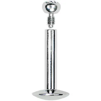 14 Gauge 5/16 Internally Threaded 2.5mm Gem Ball Labret