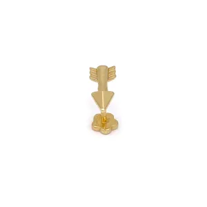 14k Arrow Internal Threaded Stud