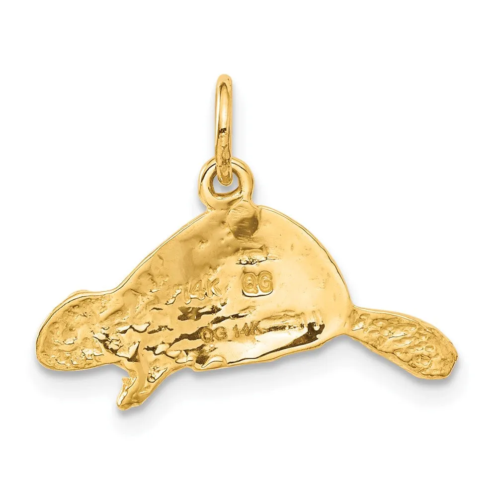 14k Beaver Charm