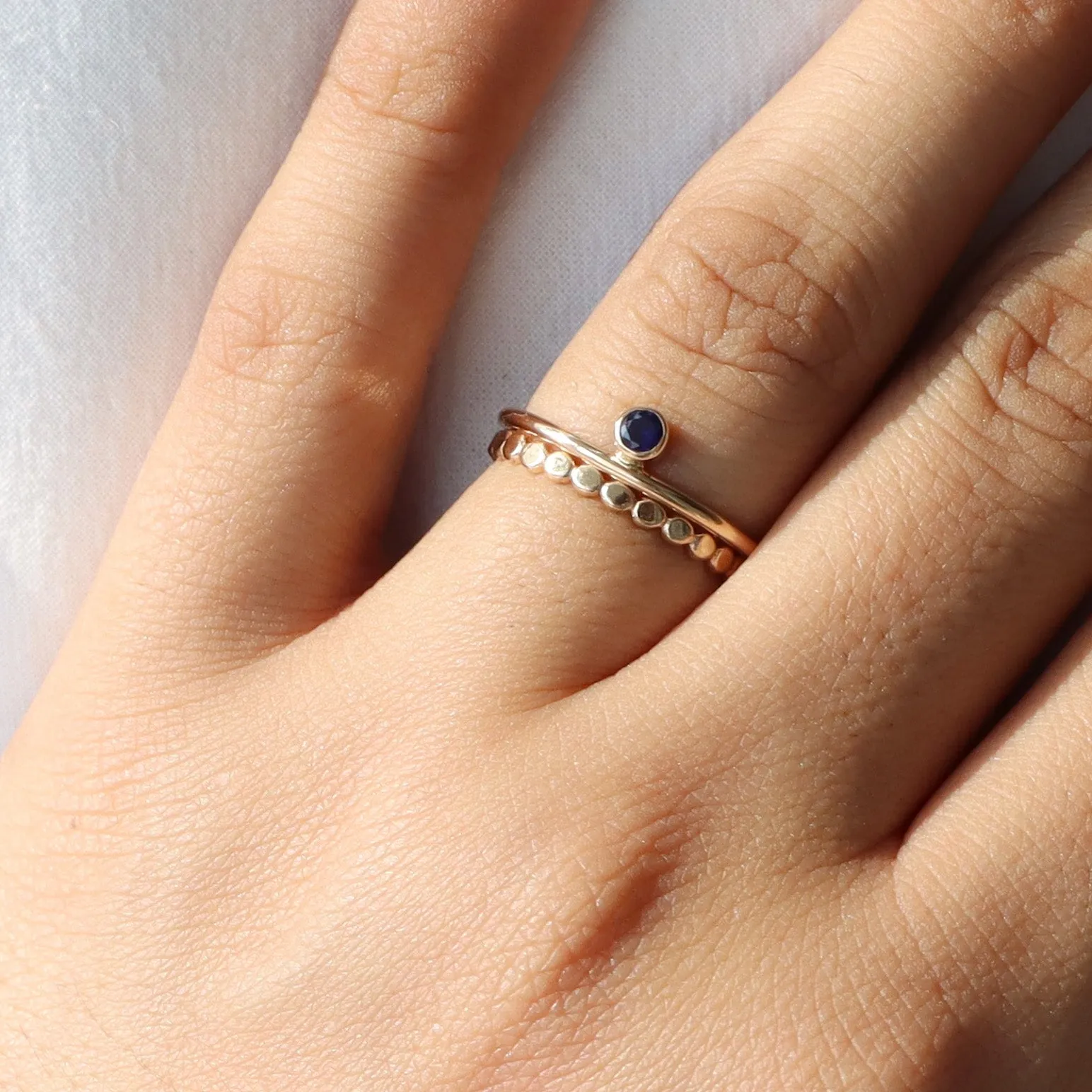 14K Gold Filled Birthstone Stacking Ring