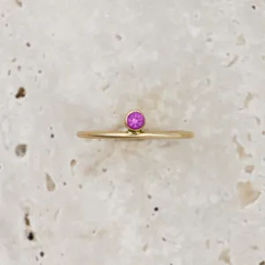 14K Gold Filled Birthstone Stacking Ring