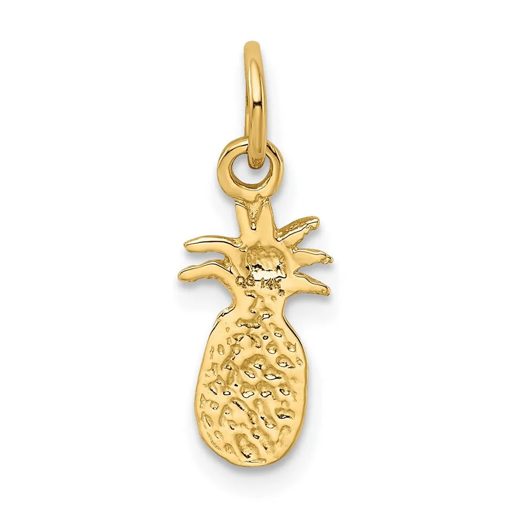 14k Polished Pineapple Charm