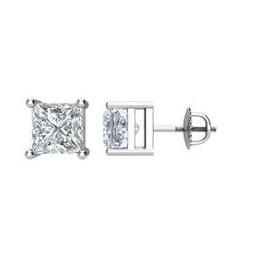 14K White 1/3 CTW Diamond Threaded Post Stud Earrings