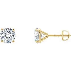14K Yellow 1 CTW Natural Diamond Cocktail-Style Earrings