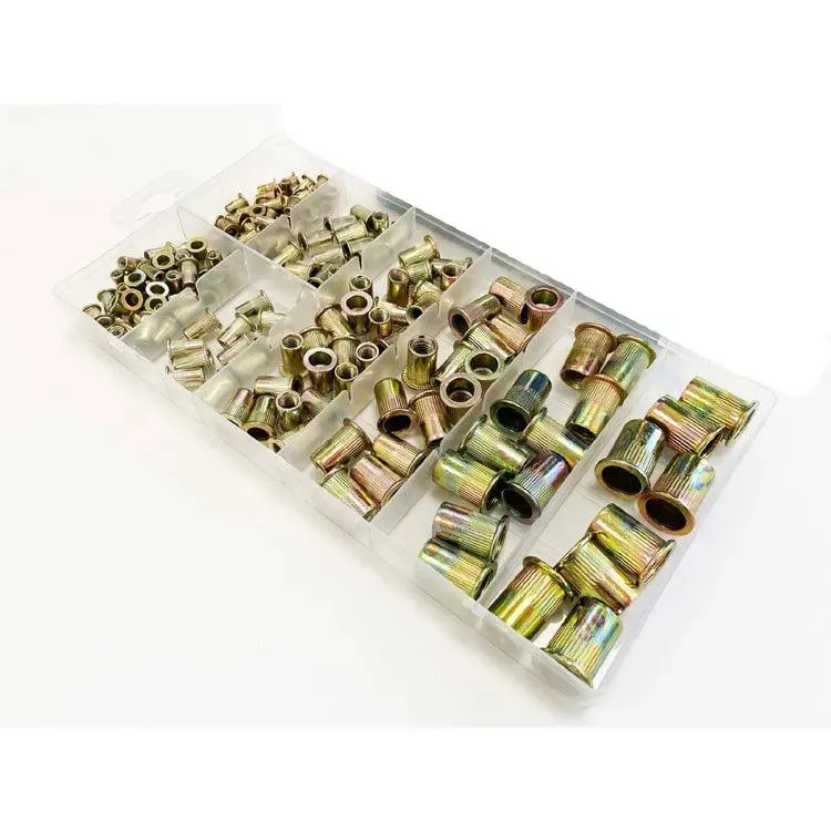 158pc Threaded Rivet Nut Insert Tool Rivnut Nutsert M4-M8 Kit
