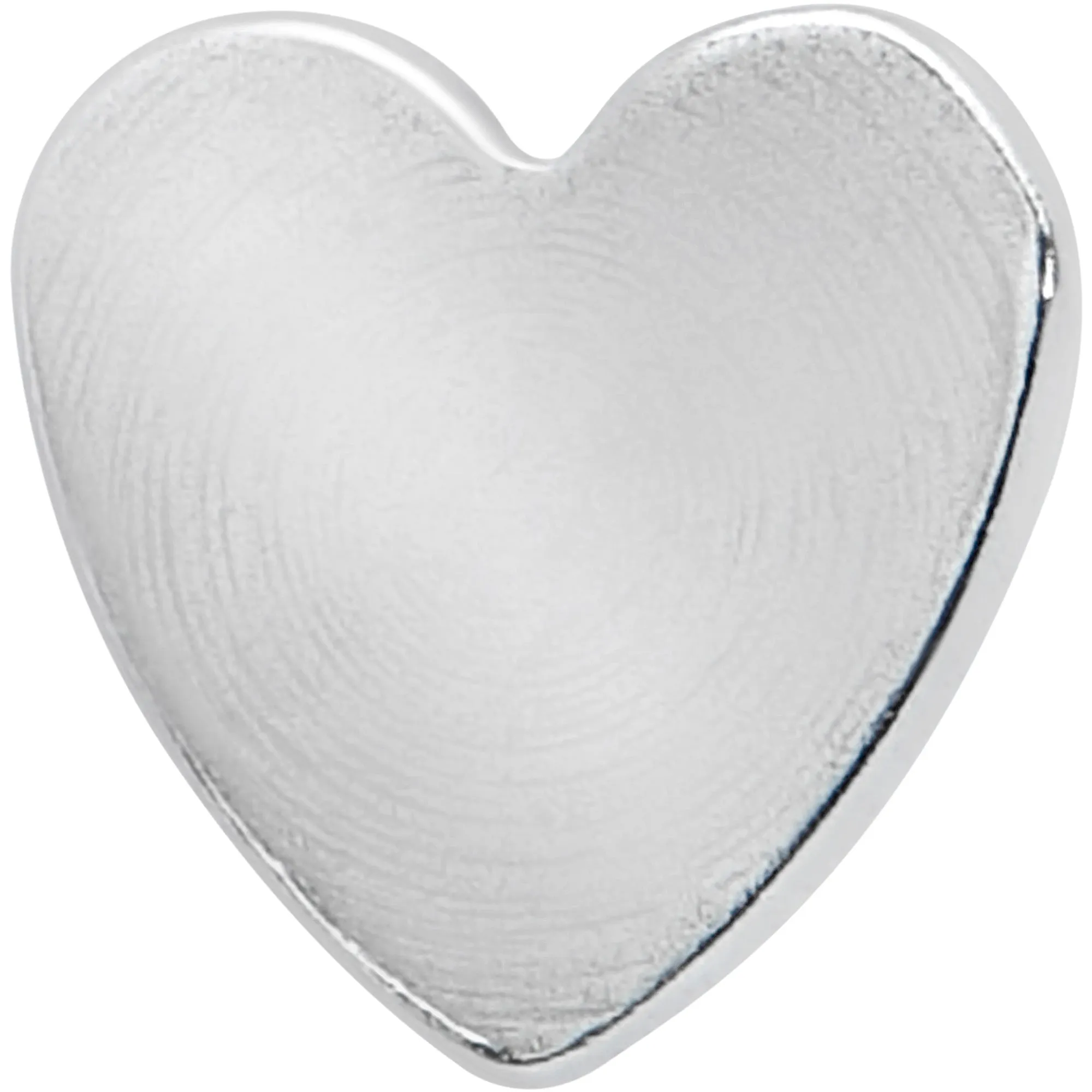 16 Gauge 1/4 Internally Threaded Simple Style Heart Labret Tragus