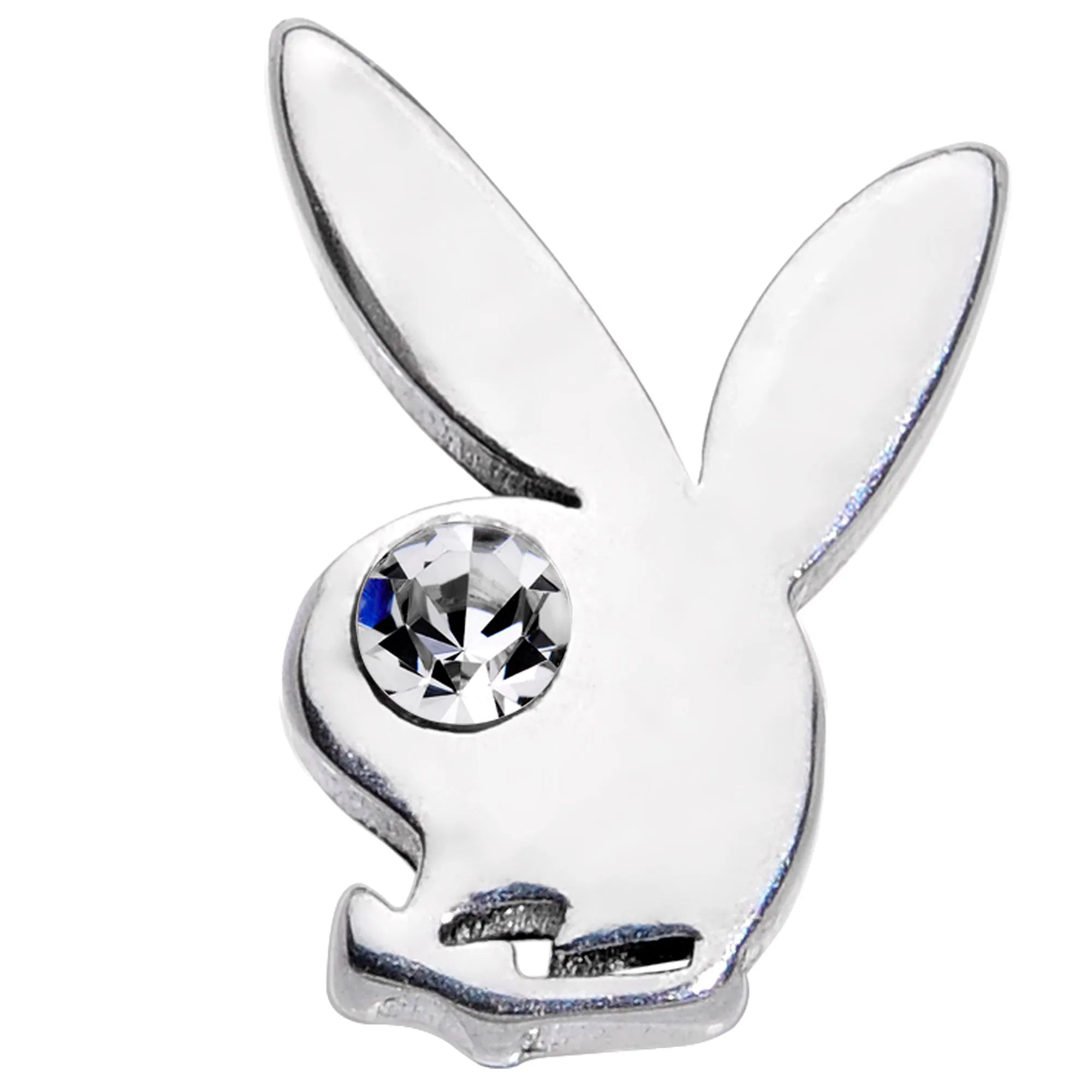 16 Gauge 5/16 Licensed Playboy CZ Gem Internally Threaded Labret