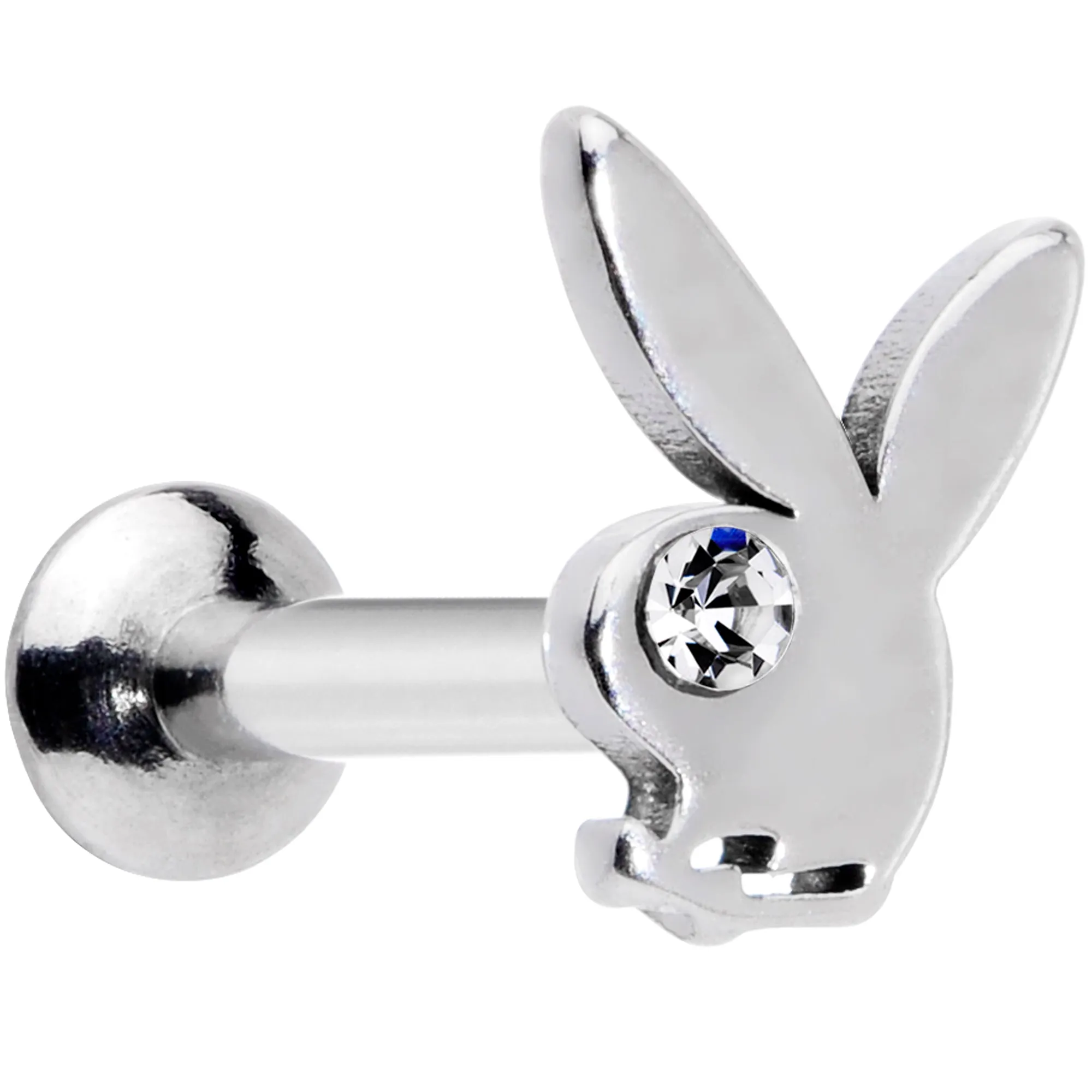16 Gauge 5/16 Licensed Playboy CZ Gem Internally Threaded Labret