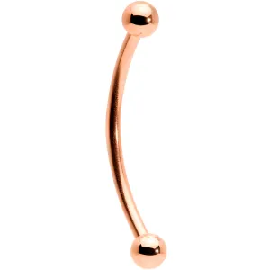 16 Gauge 5/8 Rose Gold Tone Curved Barbell