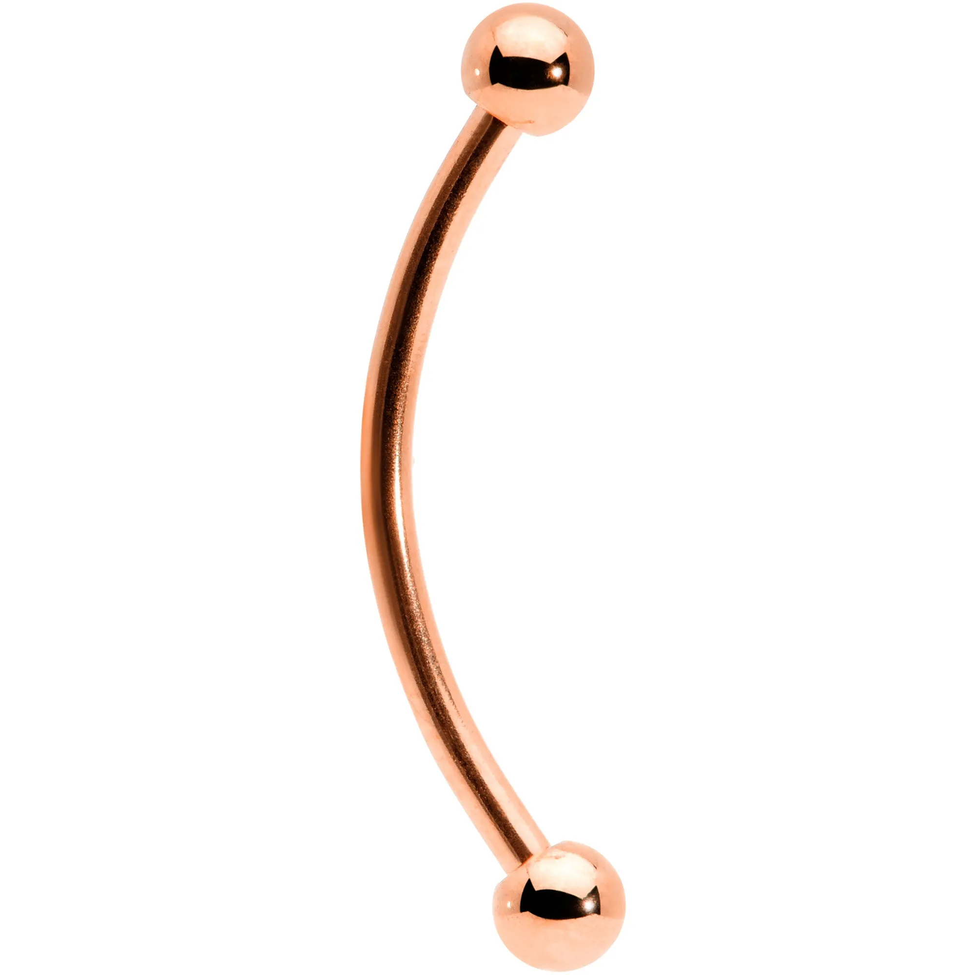 16 Gauge 5/8 Rose Gold Tone Curved Barbell