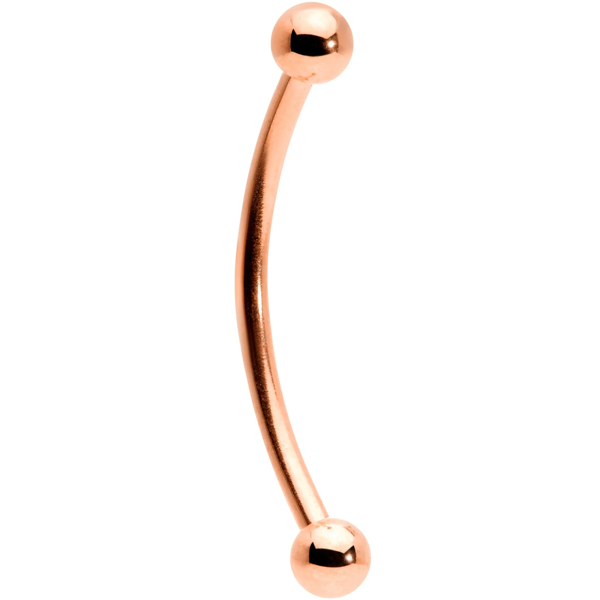 16 Gauge 5/8 Rose Gold Tone Curved Barbell