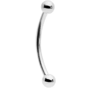 16 Gauge 9/16 Stainless Steel Curved Barbell