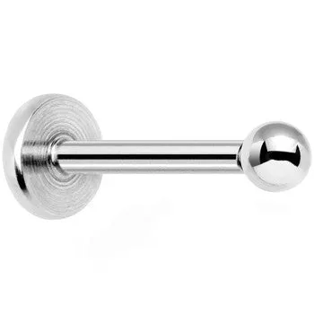 18 Gauge 5/16 2mm Steel Ball Internally Threaded Labret Monroe Tragus