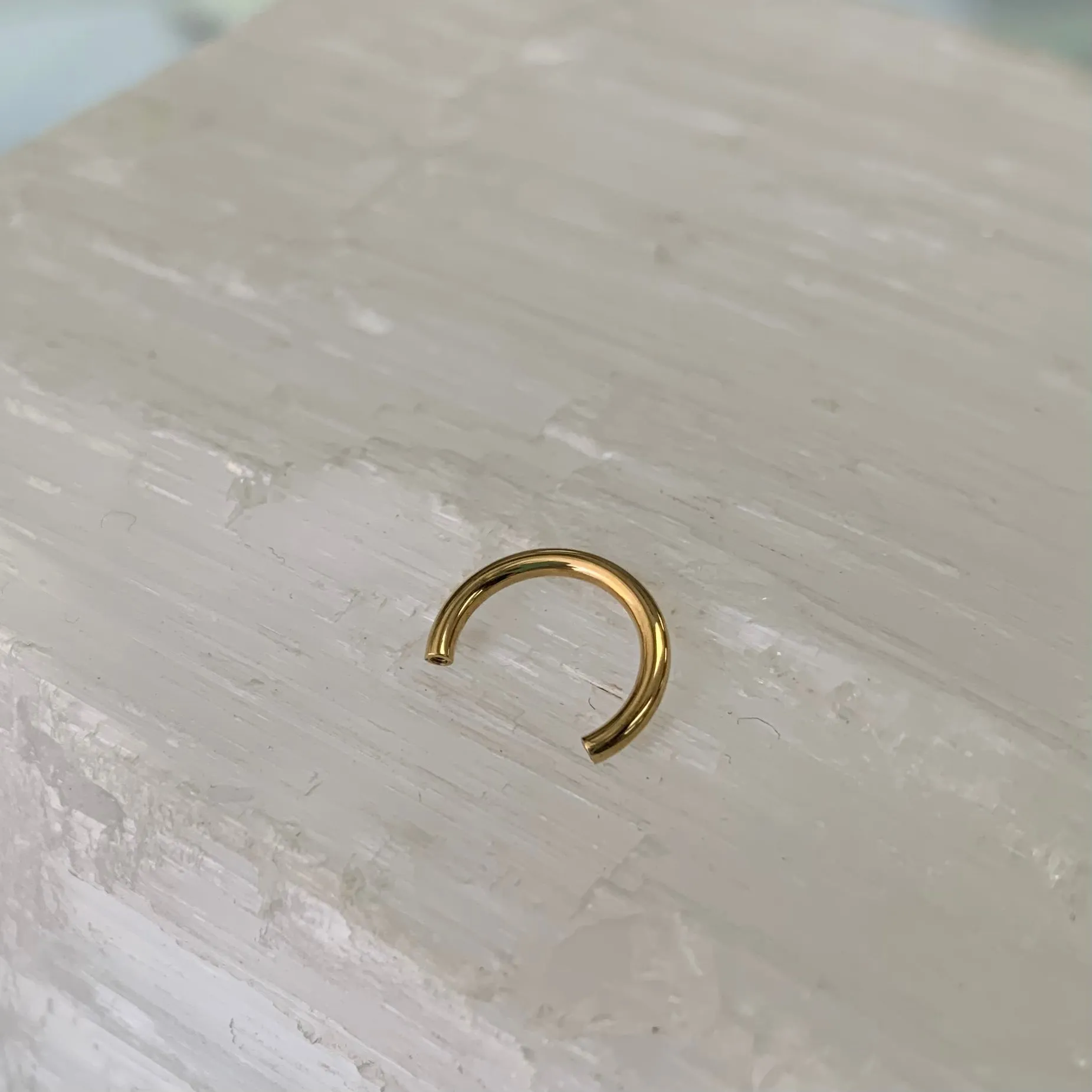 18k Solid Gold Circular Barbell Shaft