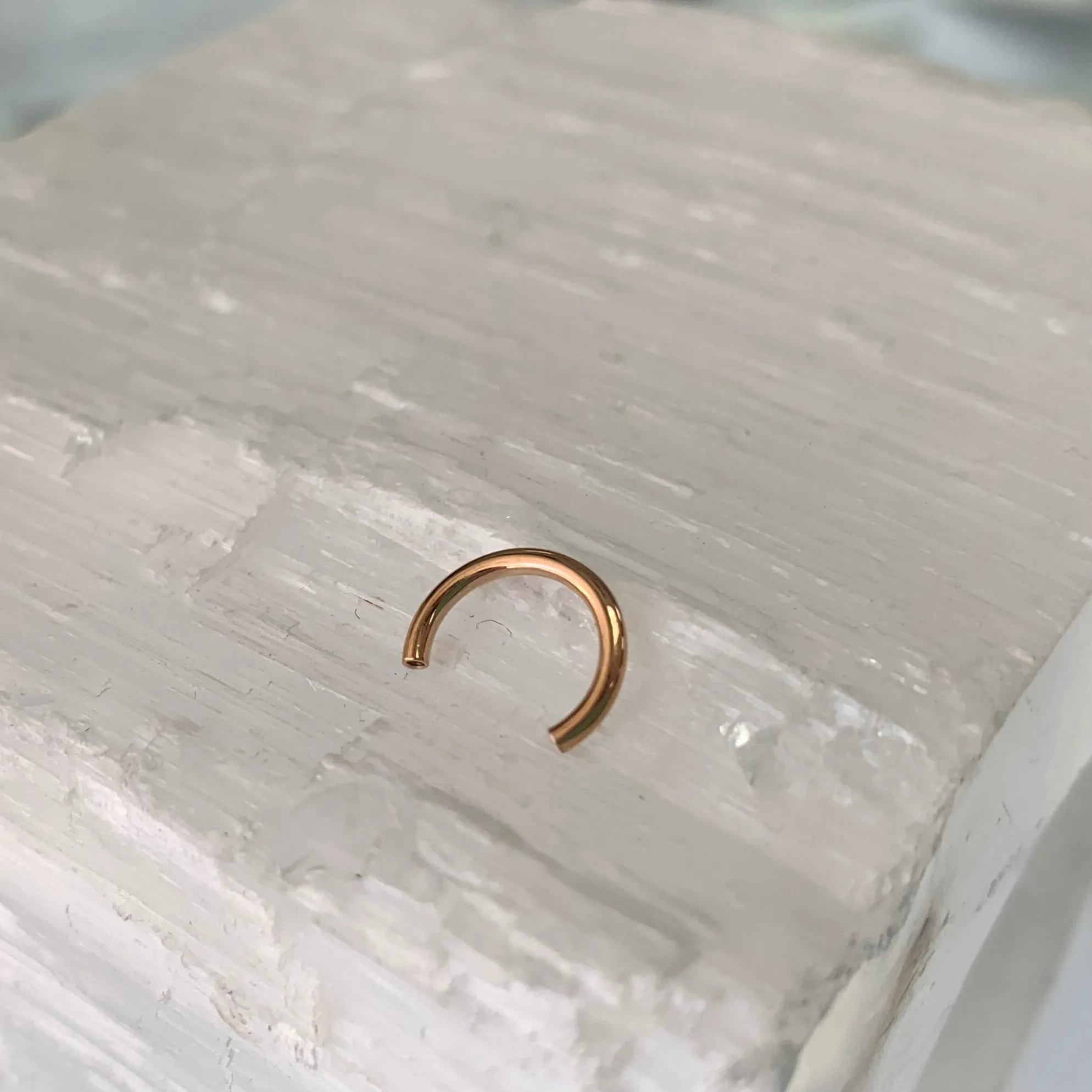 18k Solid Gold Circular Barbell Shaft