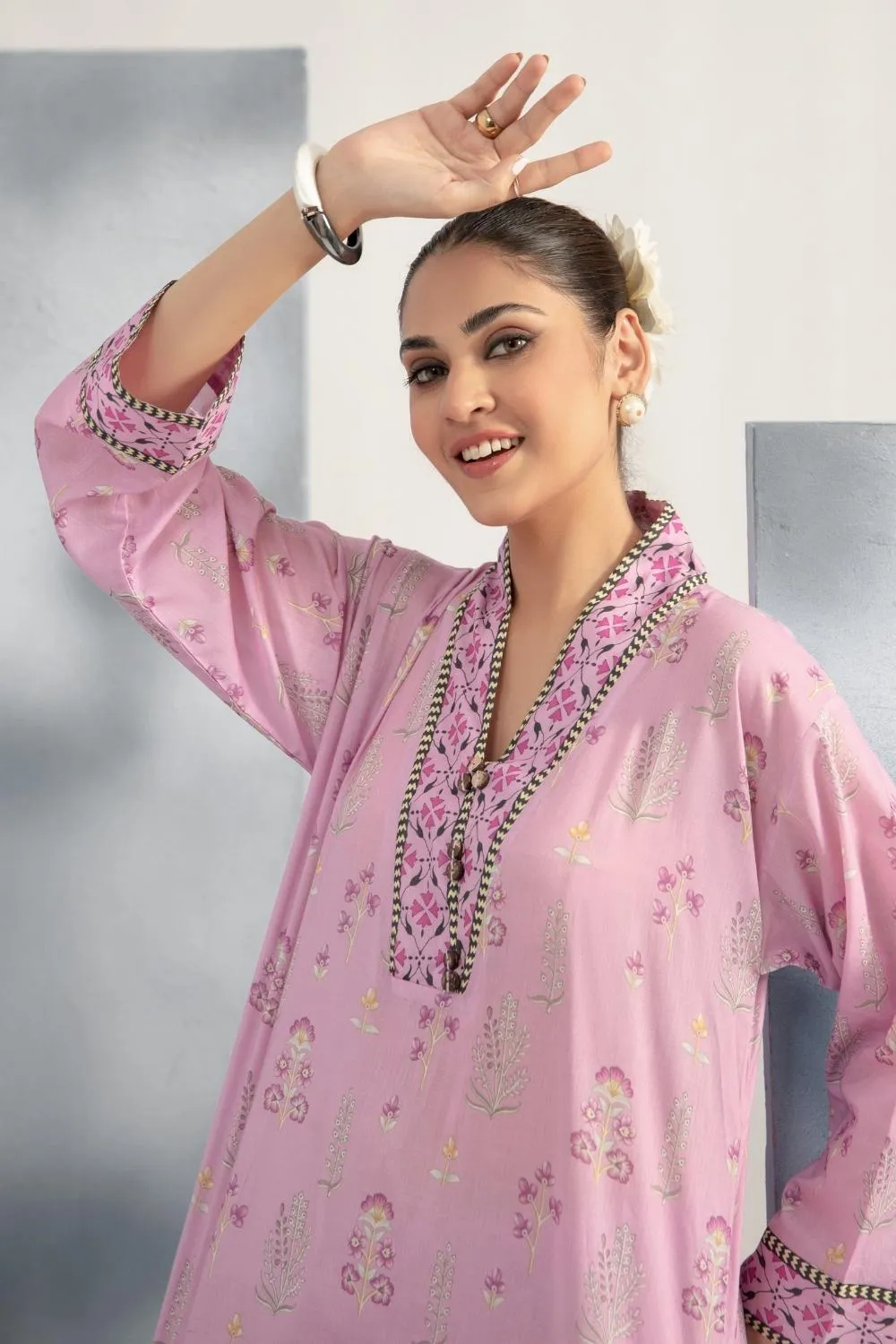 2 PC Stitched | Printed Lawn Shirt   Trouser