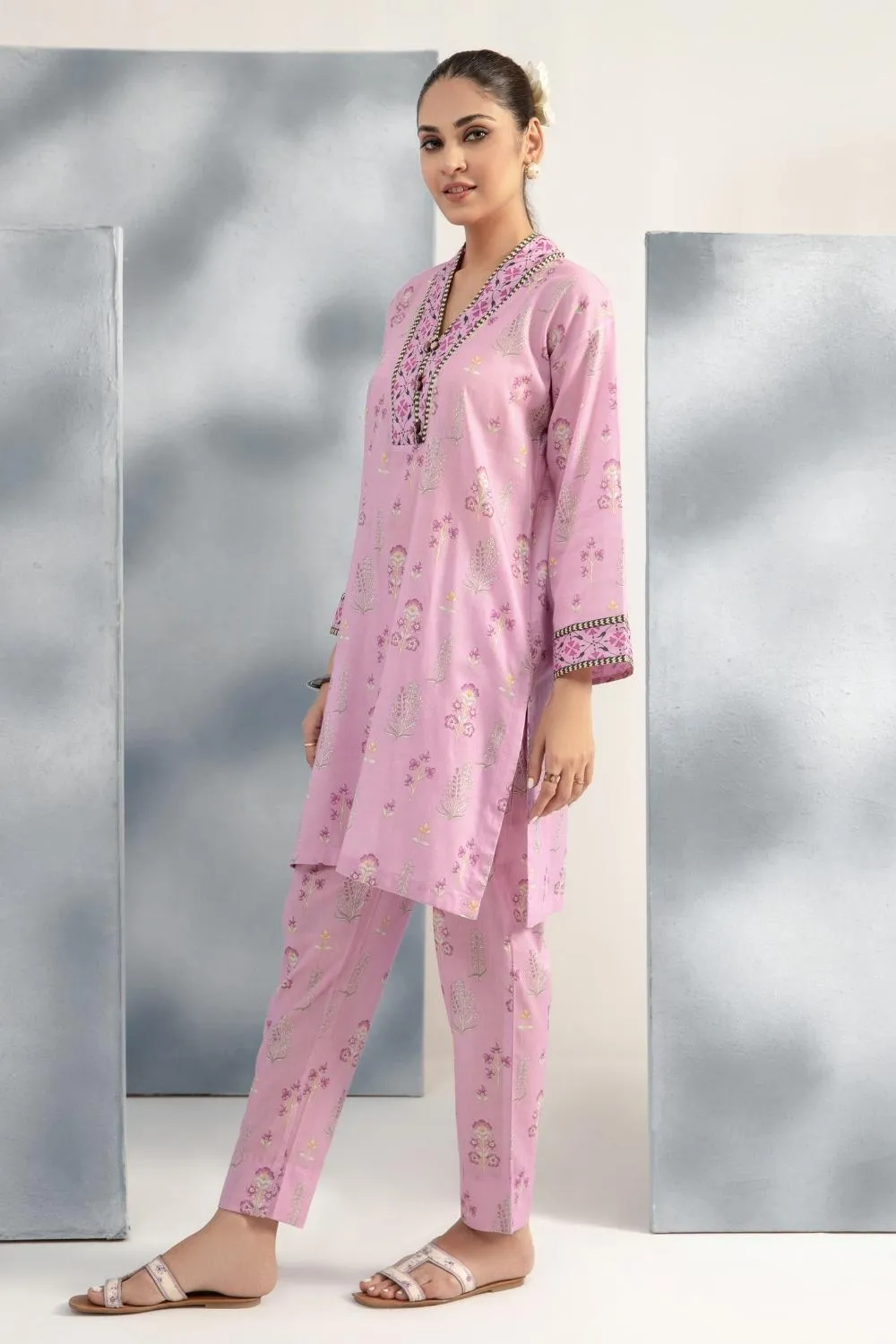 2 PC Stitched | Printed Lawn Shirt   Trouser