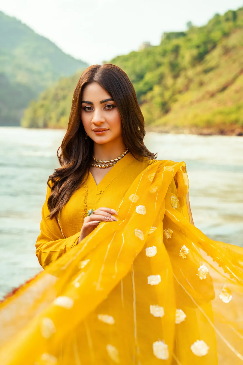 2PC Stitched | Jacquard Shirt   Dupatta