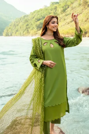 2PC Stitched | Jacquard Shirt   Dupatta