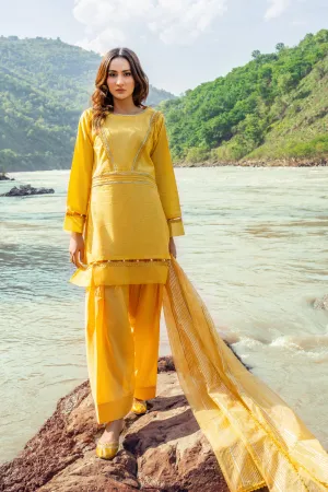 2PC Stitched | Jacquard Shirt   Dupatta
