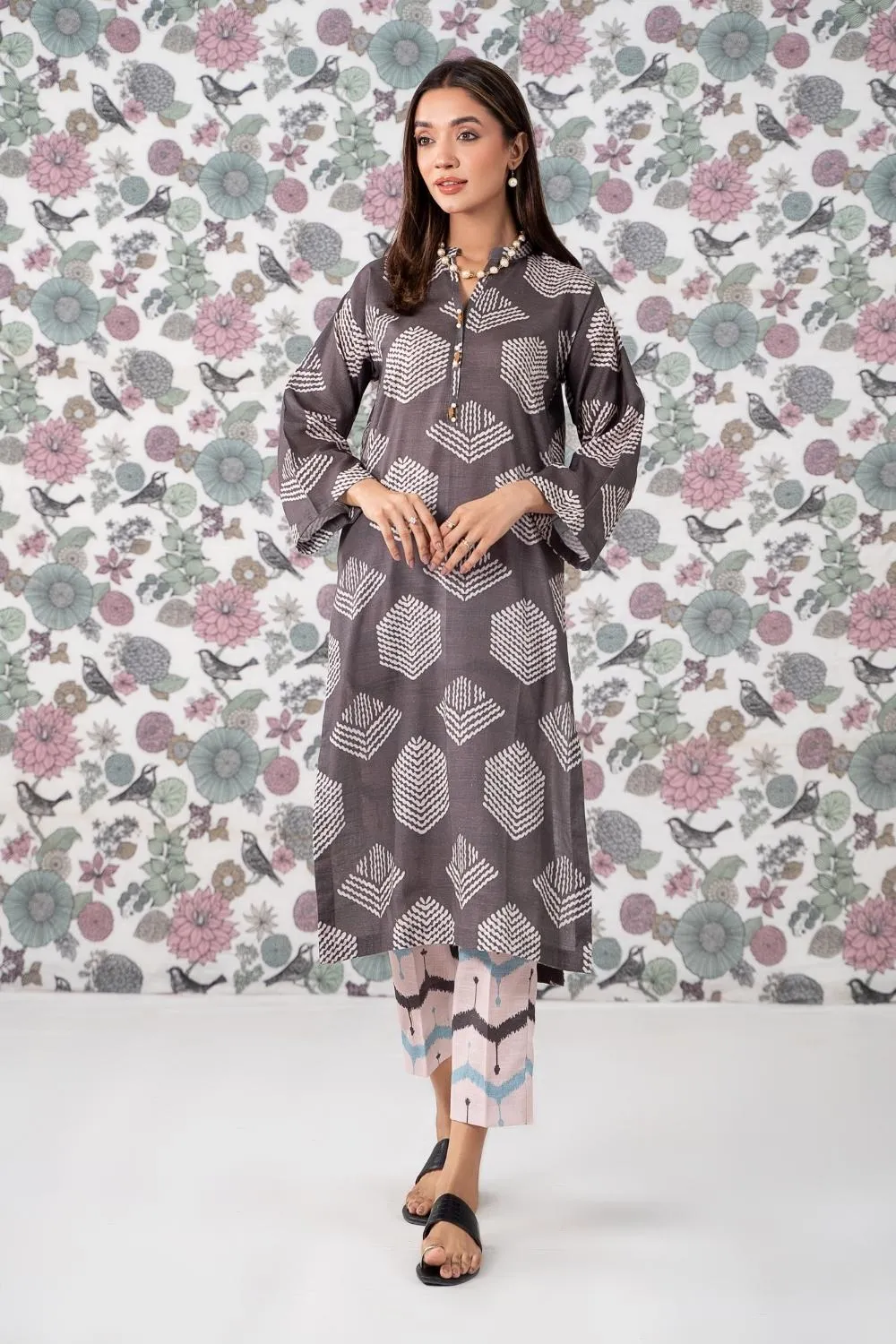 2PC Stitched |Printed Khaddar Suit