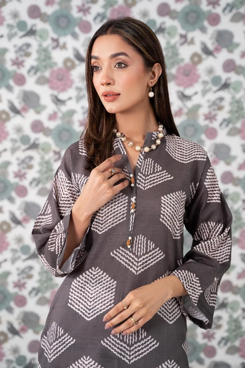 2PC Stitched |Printed Khaddar Suit