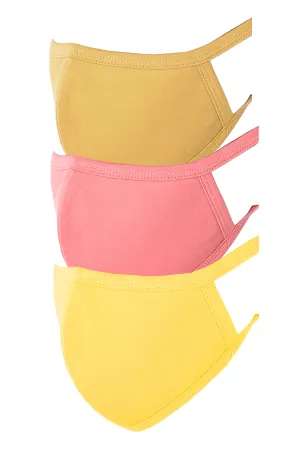 3 PACK Washable Cotton MASK With Filter Pocket