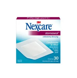 3M Stomaseal Colostomy Dressing 4" x 4", Soft, Comfortable (Box of 30 Each)