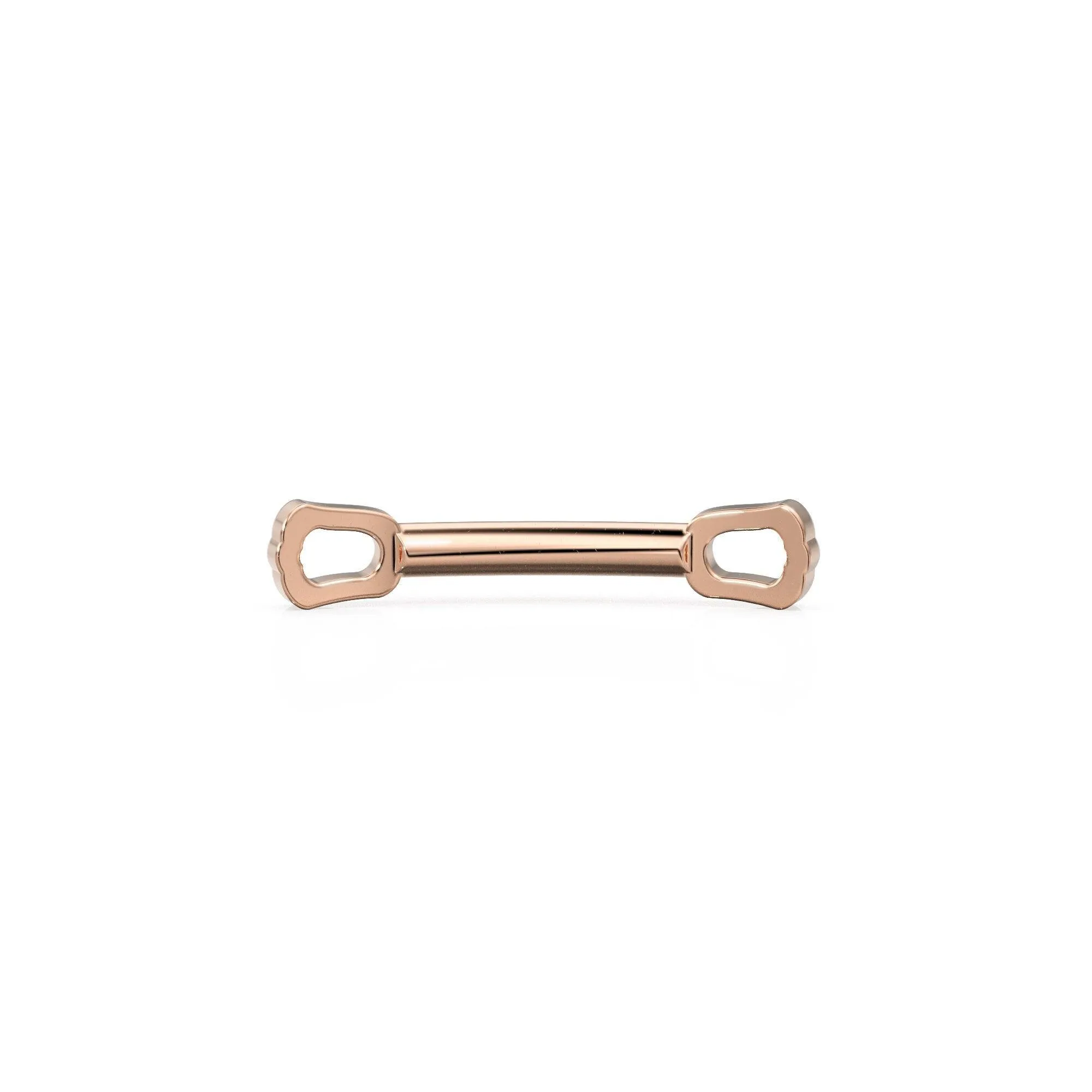 5pc Curved Bar 18k Solid Gold Spacer Connector 9x1.75mm 20 Gauge Closed Jump Rings Finding / Use in necklace bracelet / Chain making finding