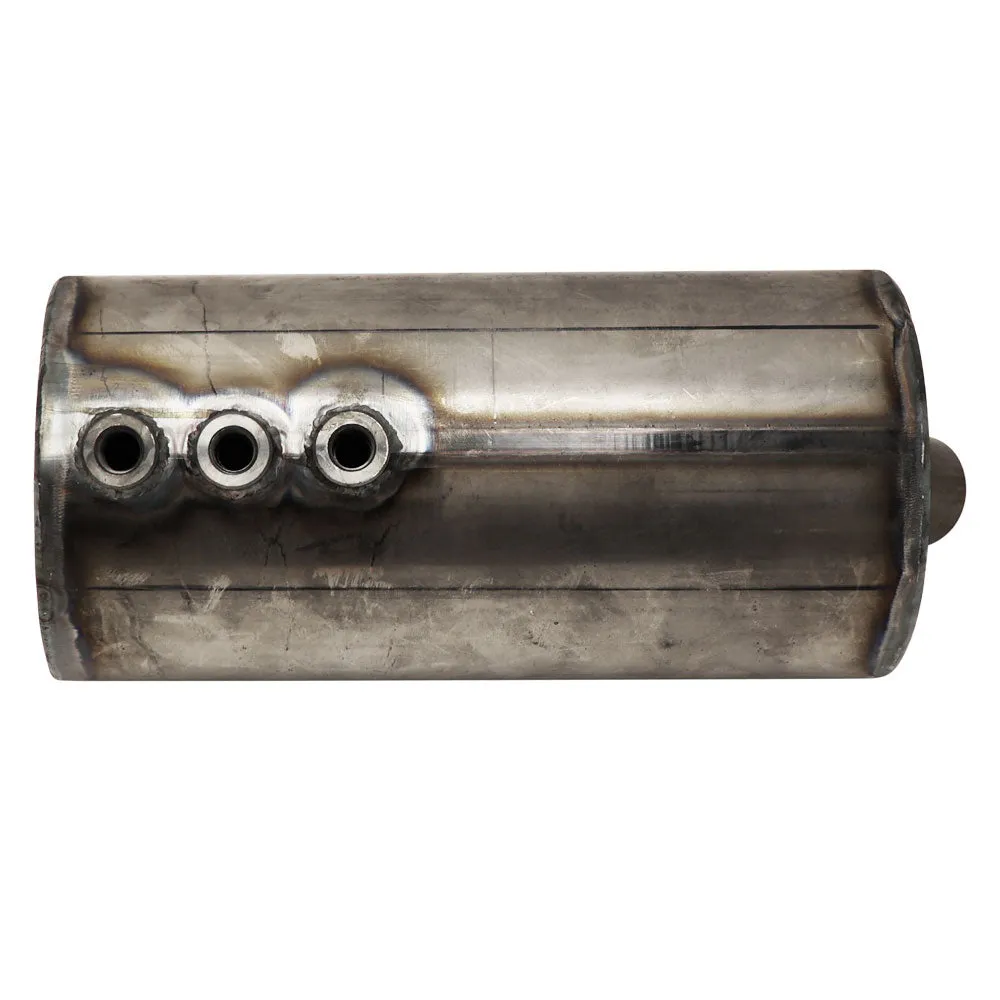 5" Round Universal Chopper Oil Tank - Side Fill With Threaded cap