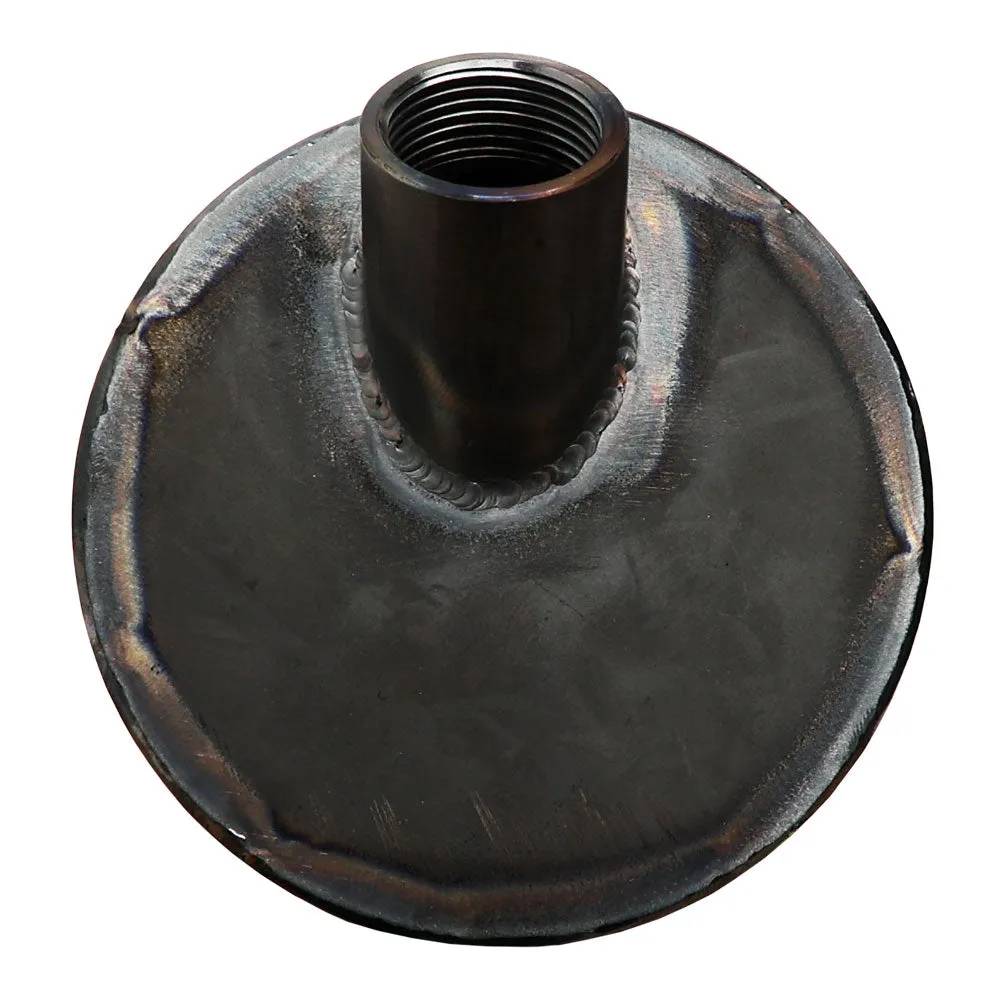 5" Round Universal Chopper Oil Tank - Side Fill With Threaded cap