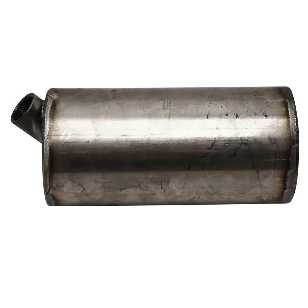 5" Round Universal Chopper Oil Tank - Side Fill With Threaded cap