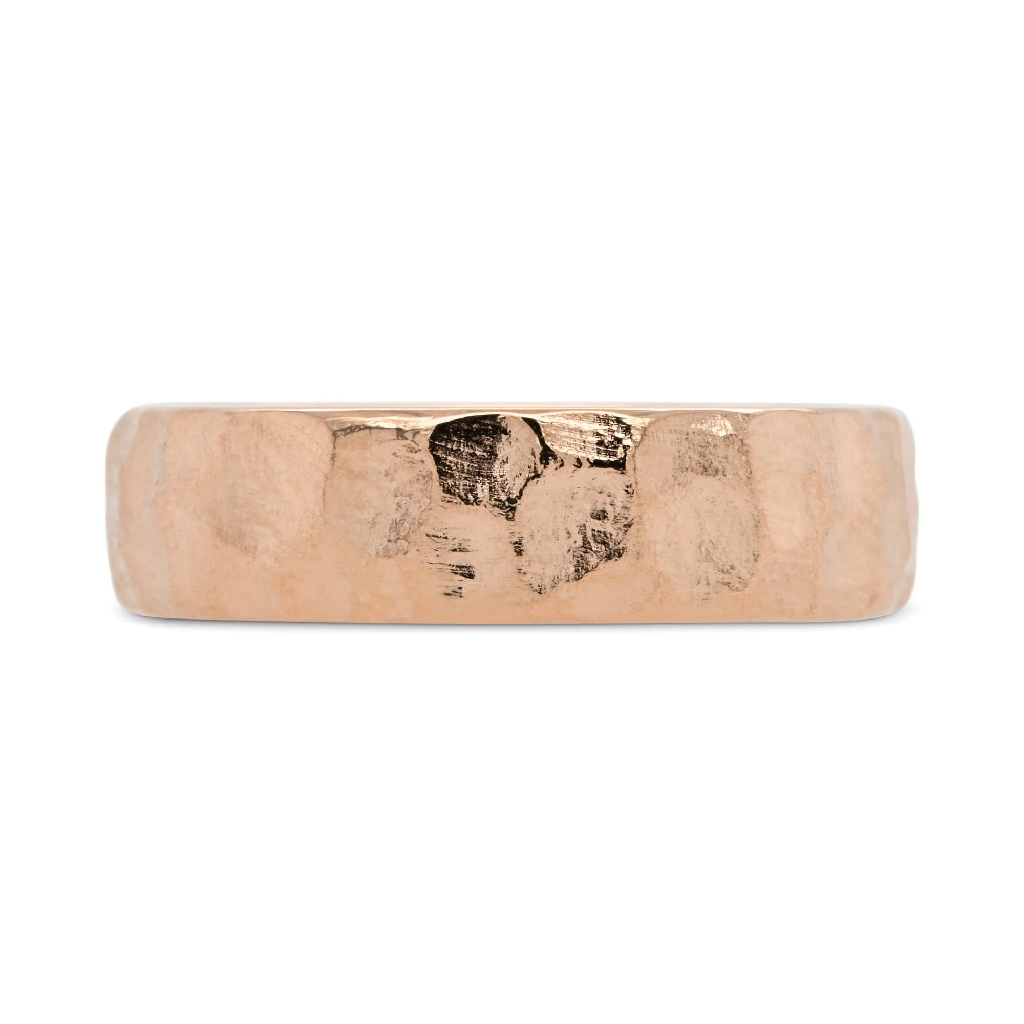 6mm Hammered Wedding Band