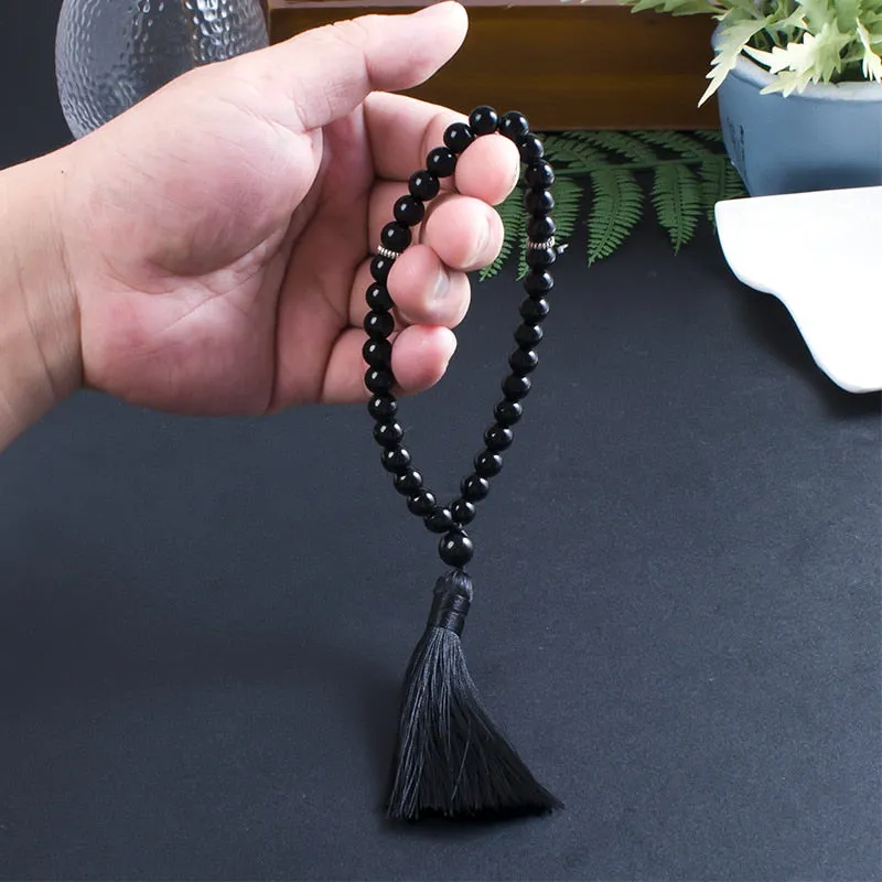 8mm Black Onyx Tasbih Prayer Beads
