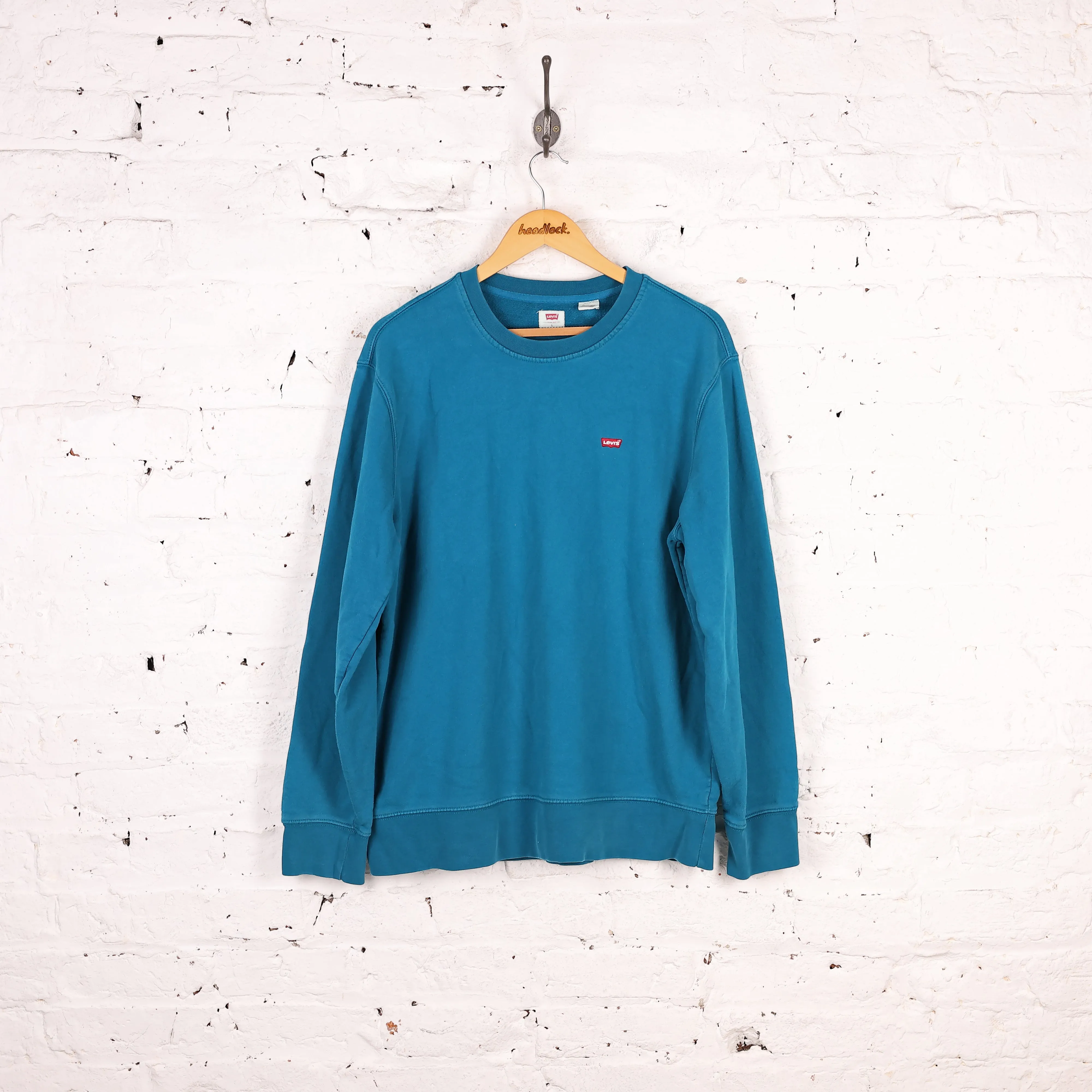 90s Levi's Sweatshirt - Blue - L