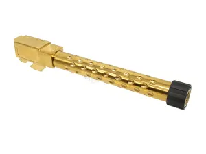 Ace One Arms G34 Stainless Steel Threaded Outer Barrel For TM G34 (Bubble, Gold)