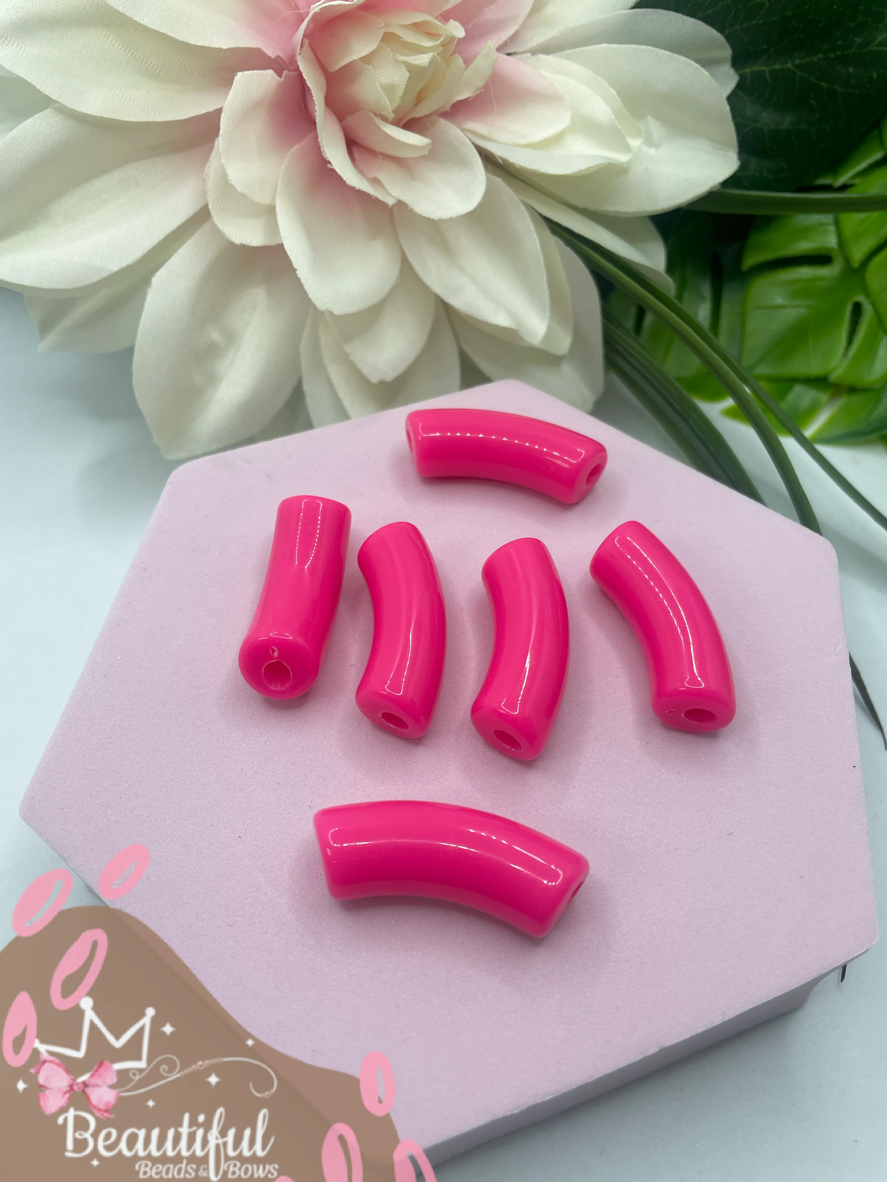 Acrylic Curved Tube 6pc