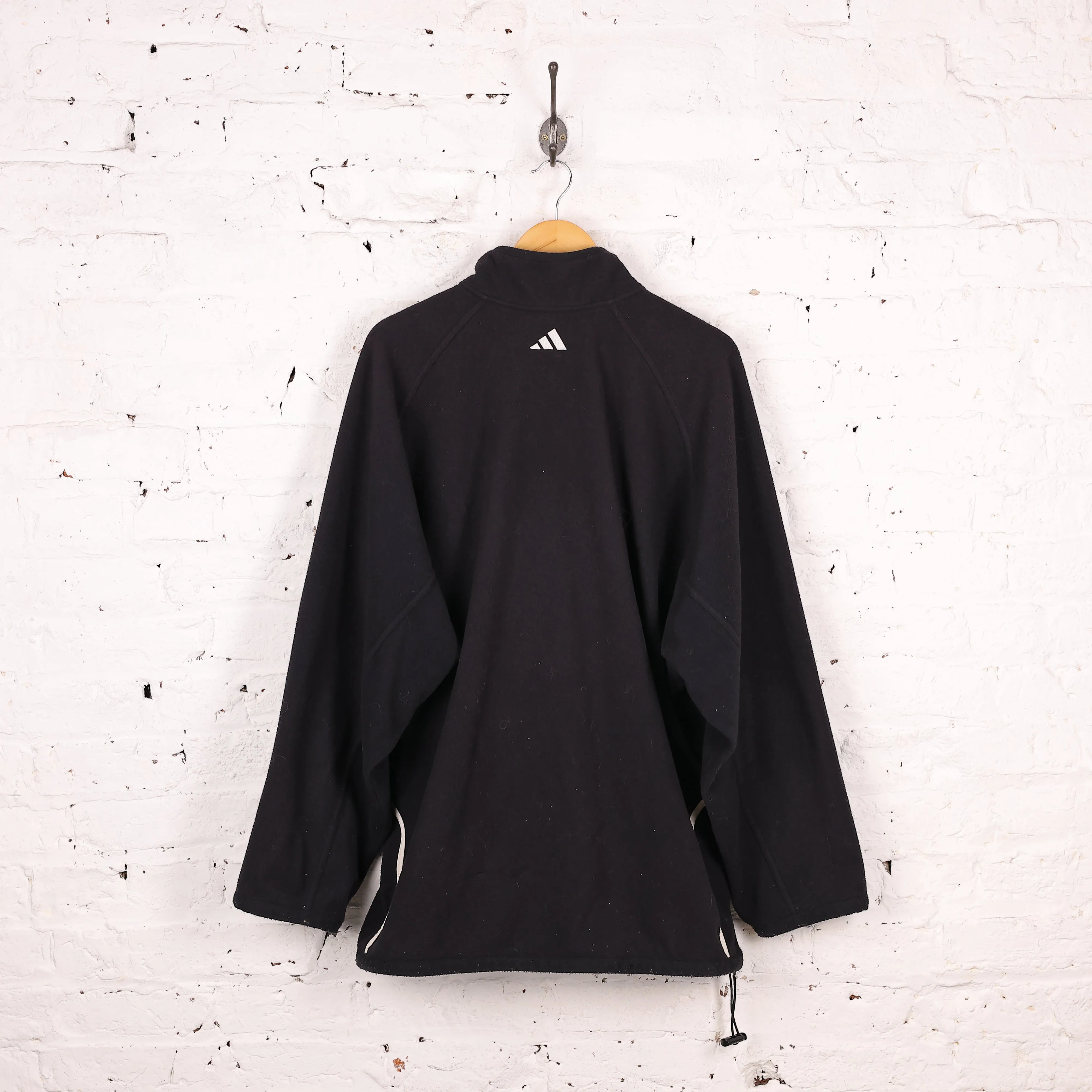 Adidas 90's 1/4 Zip Fleece - Black - XL
