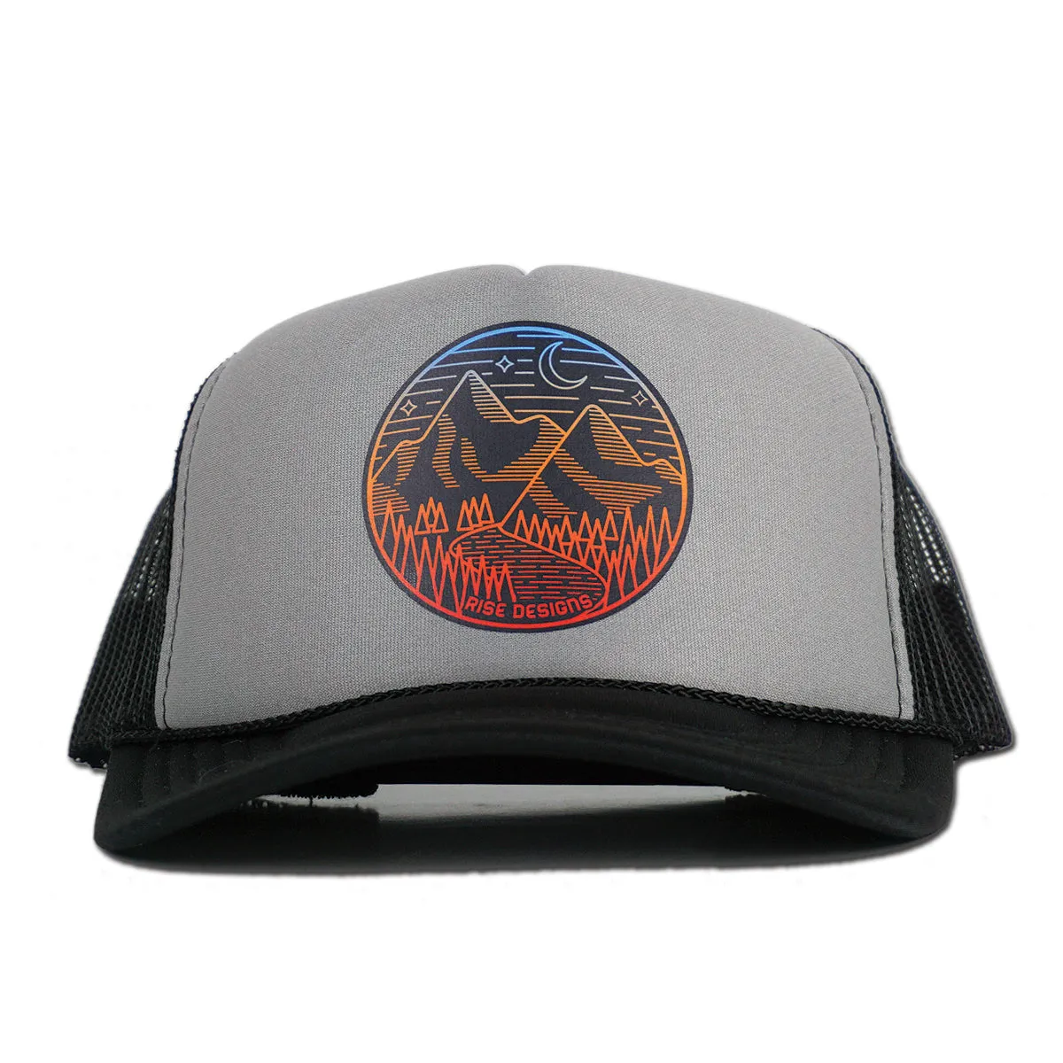 Alpenglow Trucker Hat - Grey/Black