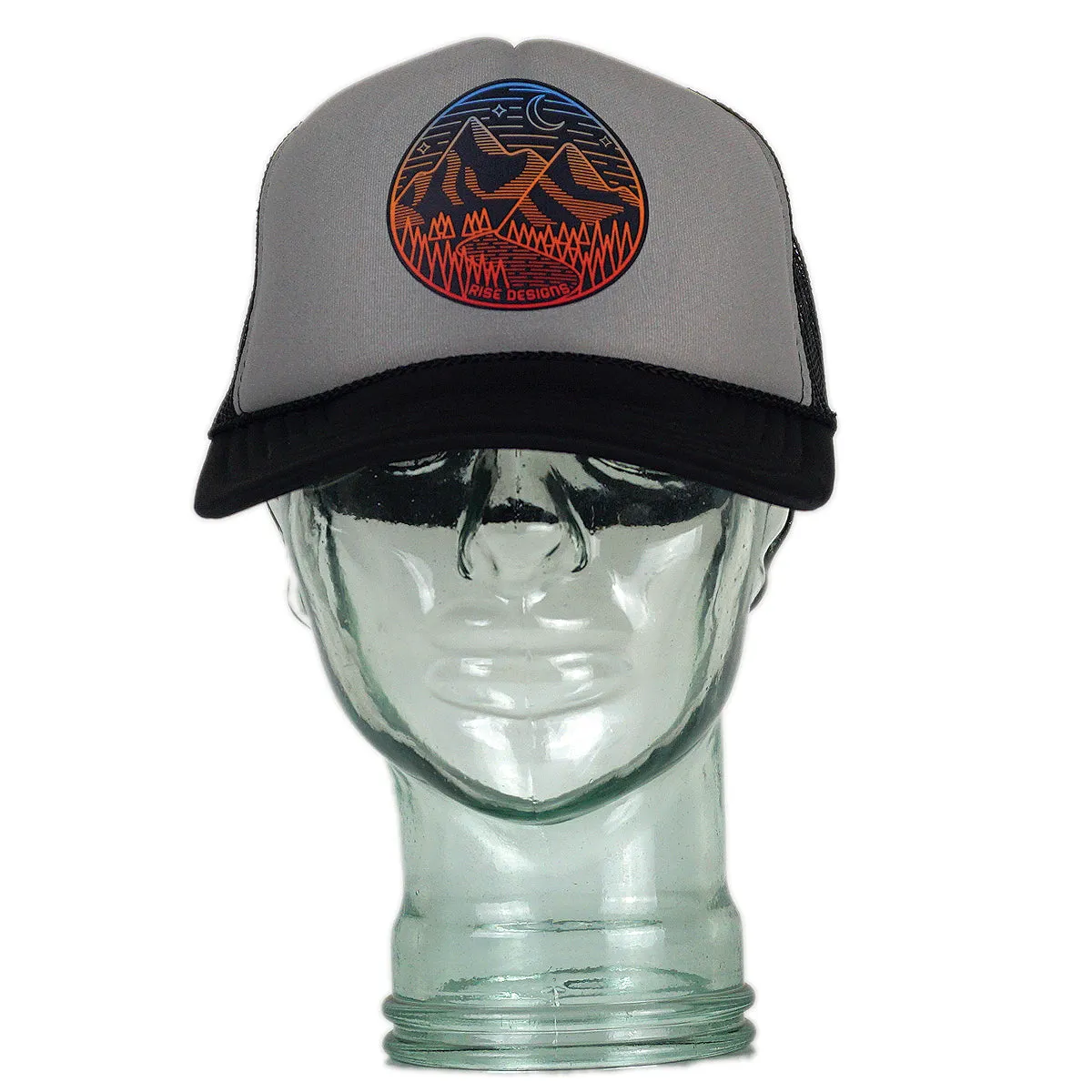 Alpenglow Trucker Hat - Grey/Black
