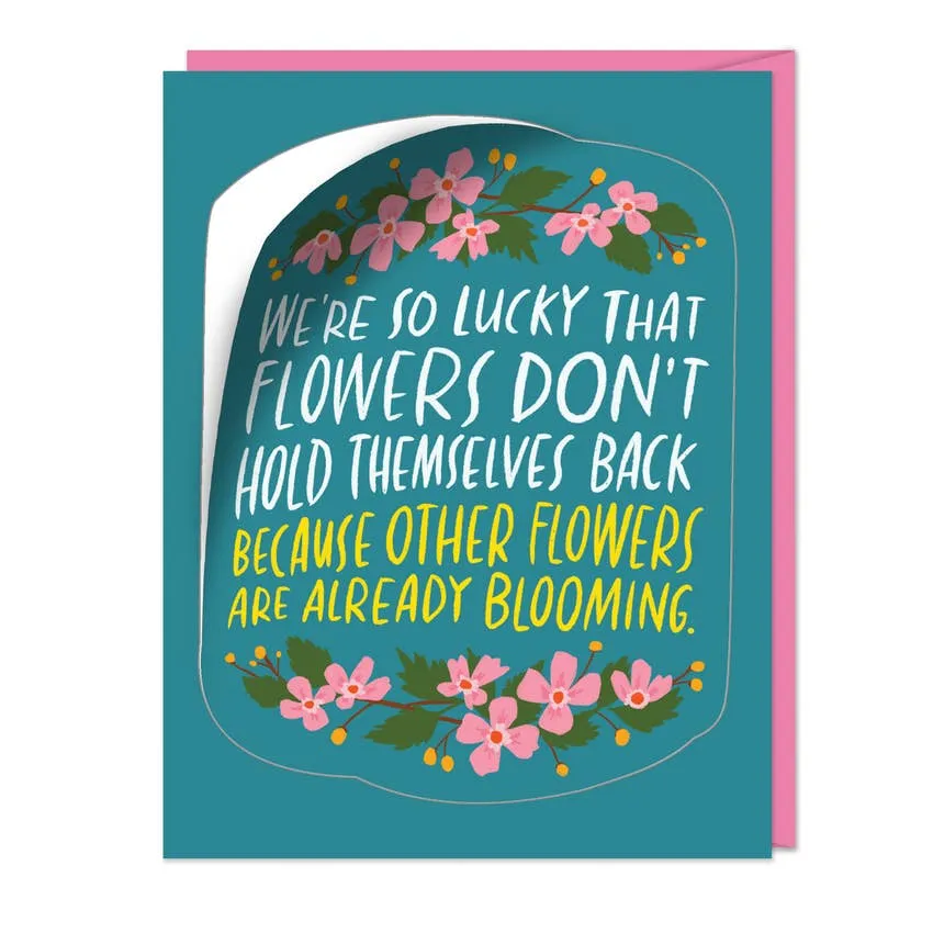 'Already Blooming' Sticker Card