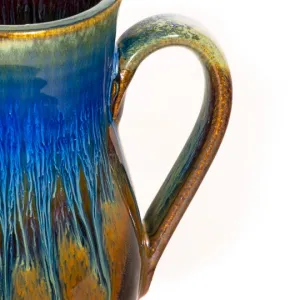 Amber Blue Curved Mug