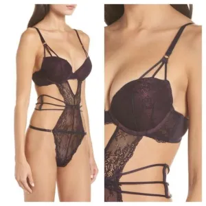 Ann Summers Tianna Bodysuit in Purple Size 4/6D