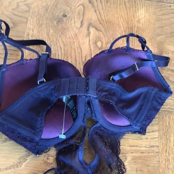 Ann Summers Tianna Bodysuit in Purple Size 4/6D