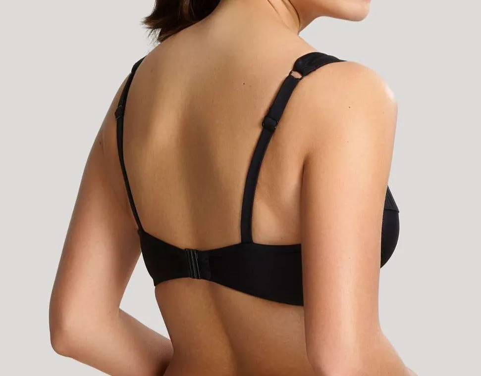 Anya Riva Full Cup Bikini Top In Black - Panache