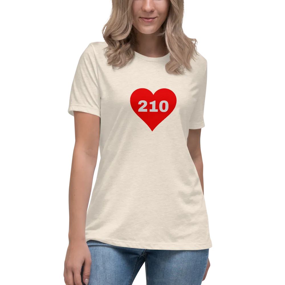 AREA CODE 210 Women's Relaxed T-Shirt