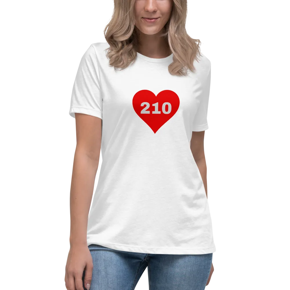 AREA CODE 210 Women's Relaxed T-Shirt