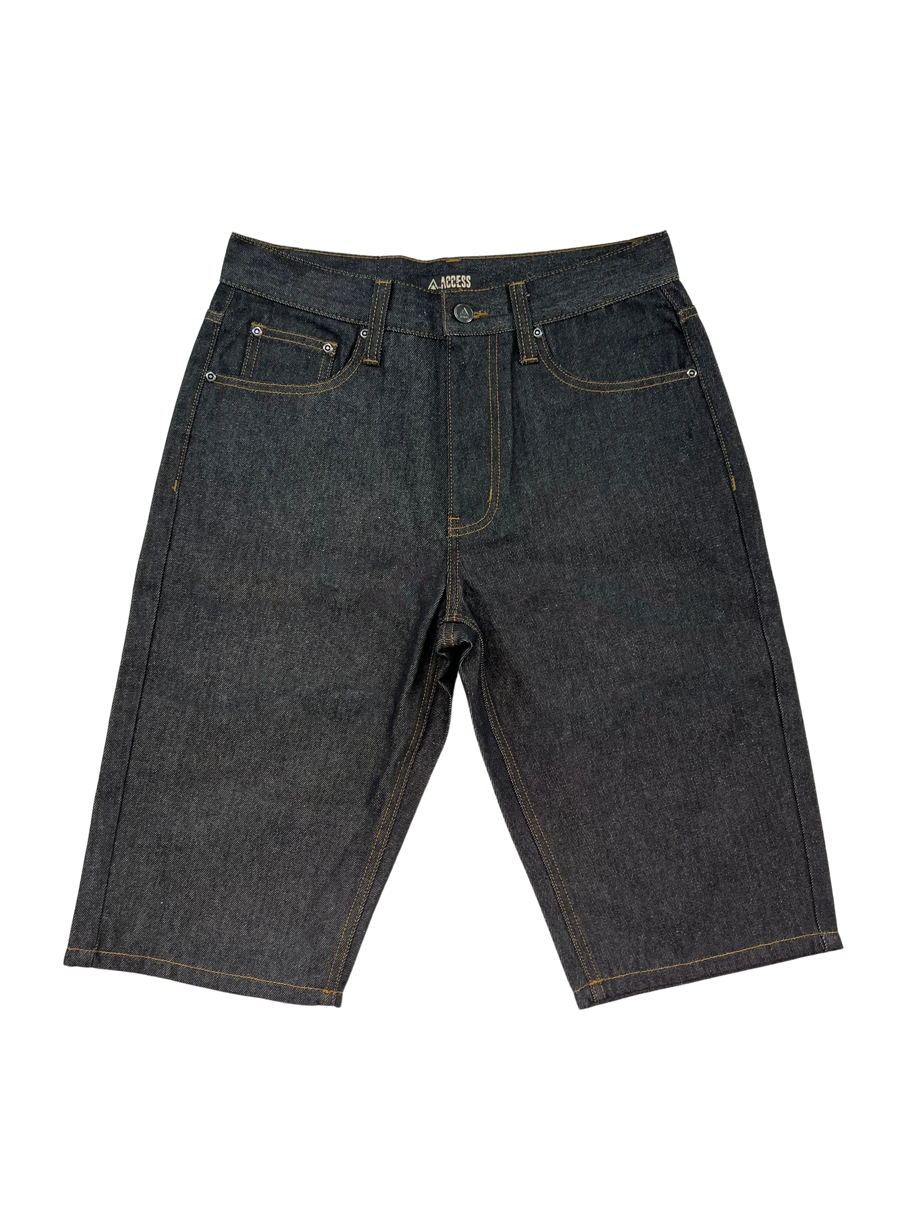AS16033: Relaxed Straight Fit Denim Shorts